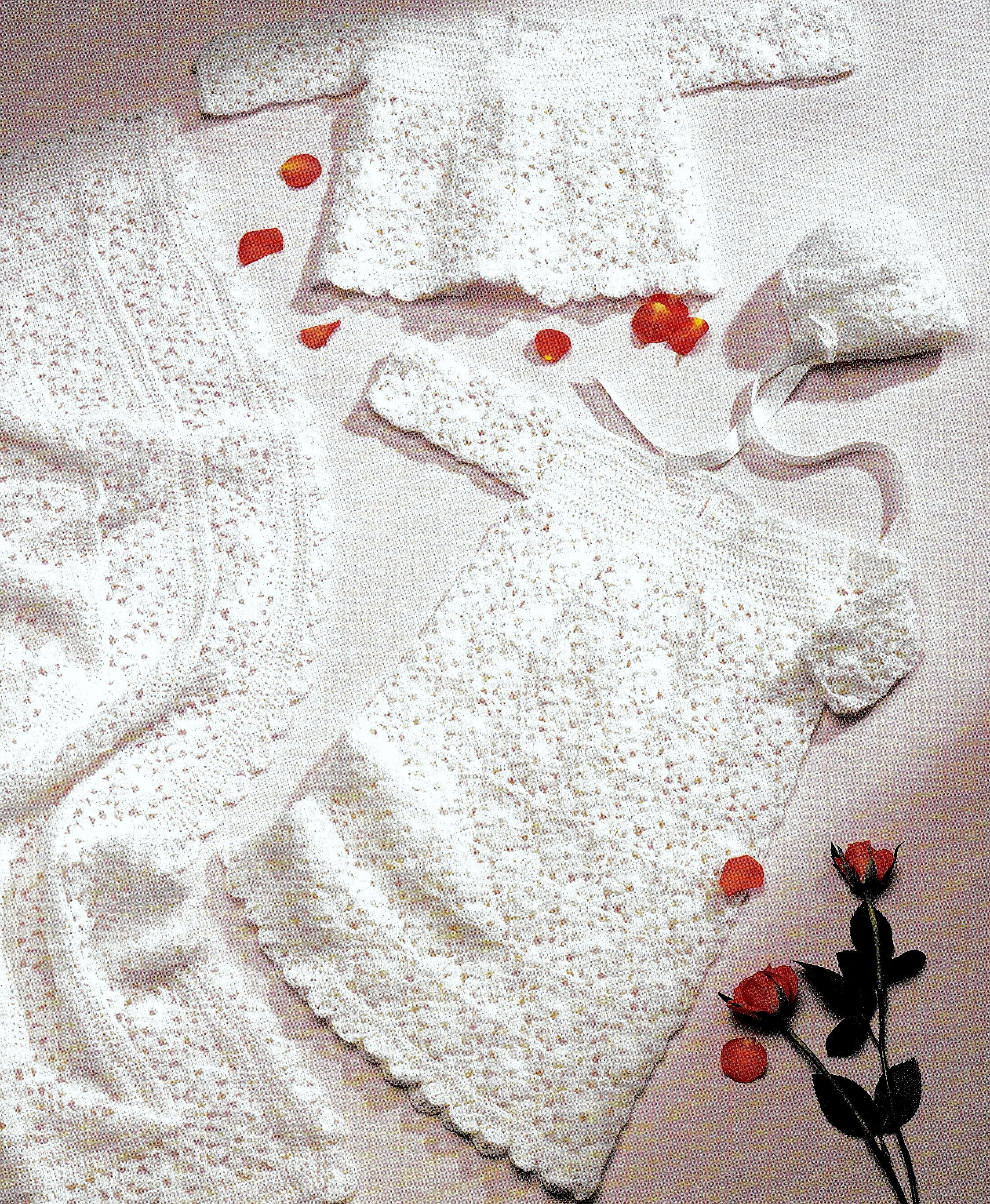Vintage Crochet Pattern Baby Layette Christening Dress Short Etsy UK