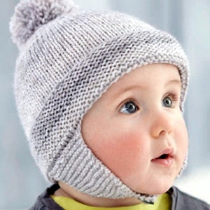 RETIREMENT SALE *** Vintage Knitting  Baby Toddler Boys Girls Hats Helmet Bonnet Beanie PomPom Garter Stitch Flower Newborn-7yrs DK Worsted