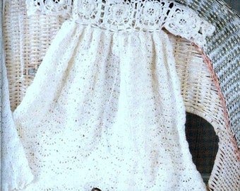 Crochet Christening Gown, Blessing Dress, Christening, Baptism, Confirmation, Crochet selling Treasured Heirloom - Ella