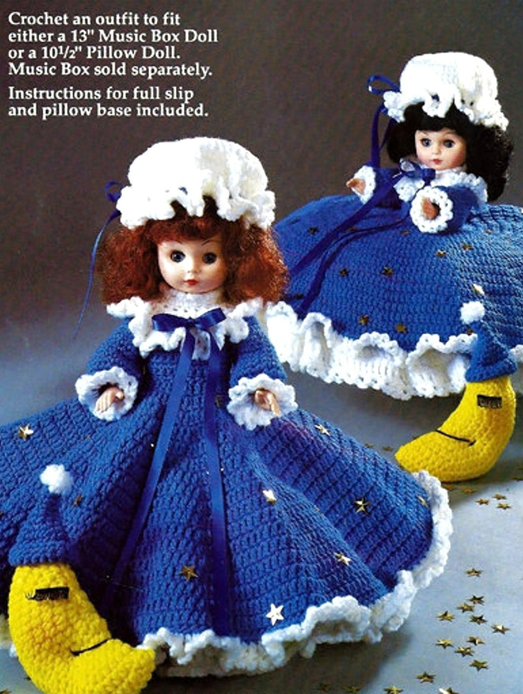 Free vintage crochet doll dress patterns sale