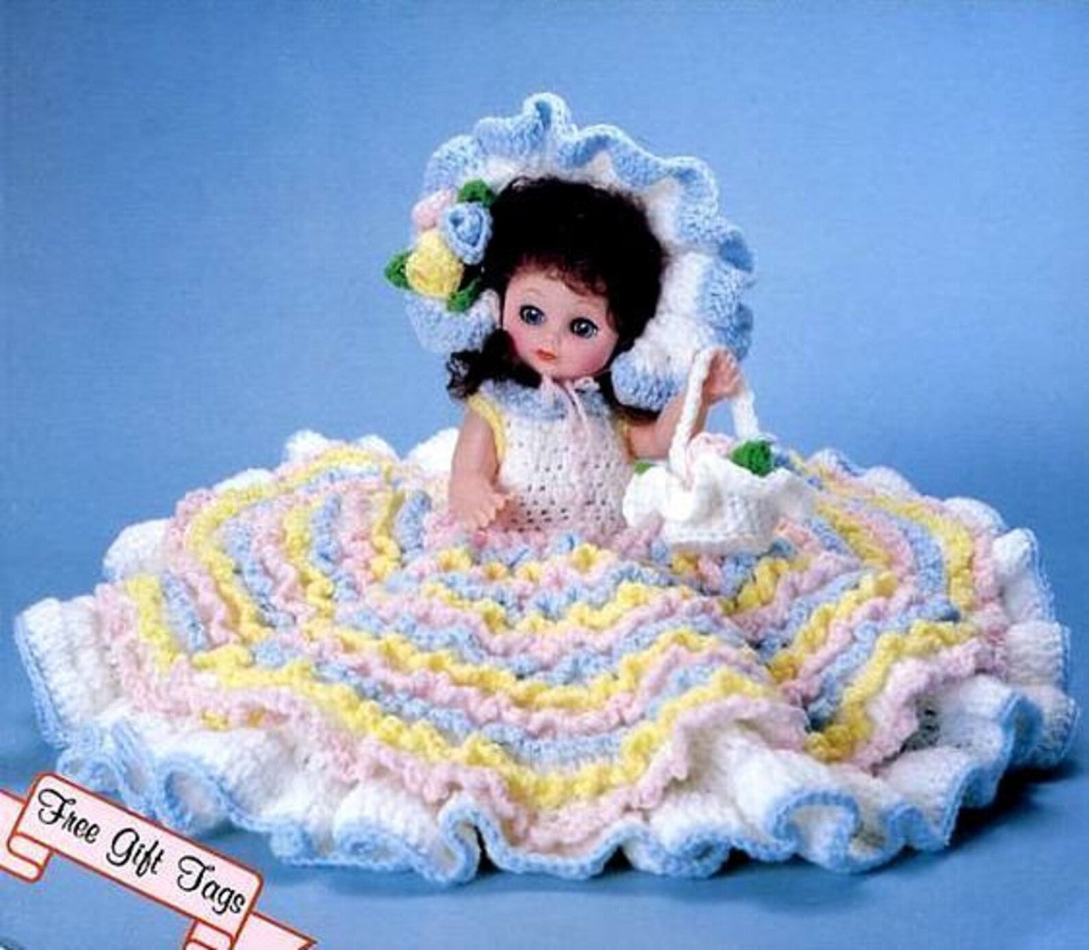 Vintage Crochet Pattern Bed Dolls Abbey Eva Sarah Rachel Doll Etsy