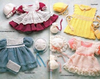 RETIREMENT SALE *** Vintage Crochet Pattern 4 Crochet Dress