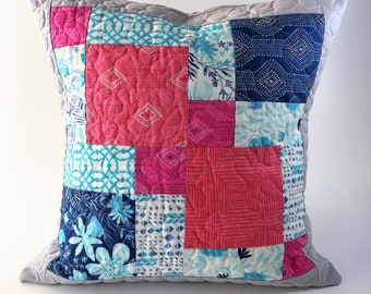 Patchwork-Kissen, Quilt-Kissen