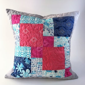 Patchwork-Kissen, Quilt-Kissen Bild 1