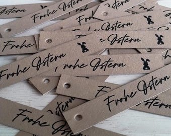 20er-Set Osteranhänger - Geschenkanhänger - Ostersgeschenk - Frohe Ostern - Papieranhänger