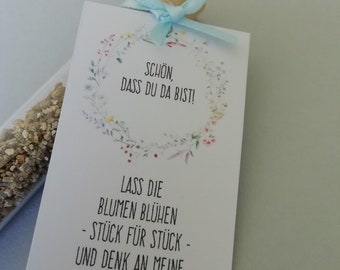 30 Geschenkanhänger Schön, dass du da bist Etiketten Anhänger Gastgeschenk Taufe Hochzeit Kommunion Konfirmation