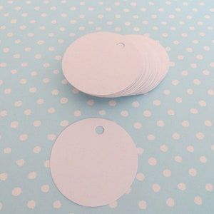 75 gift tags round, 3.7 cm