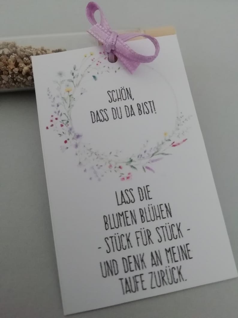 30 Geschenkanhänger Schön, dass du da bist Etiketten Anhänger Gastgeschenk Taufe Hochzeit Kommunion Konfirmation Bild 1