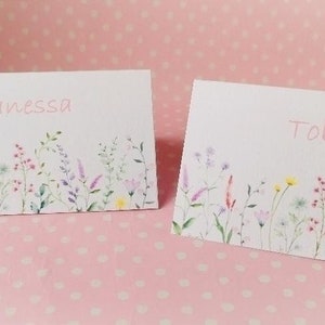 30 personalisierte Platzkarten - Tischkarten zur Hochzeit, Kommunion, Konfirmation