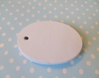 150 oval gift tags, 5.0 cm