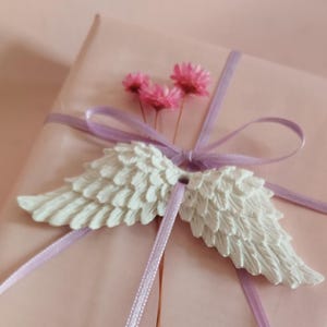 Set di 2 ali d'angelo in Raysin | Ciondolo ala | Decorazione sparsa | ali d'angelo | Angelo |Etichette regalo |  Decorazione | Decorazione natalizia