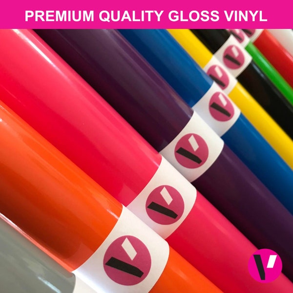 Premium Quality Gloss Vinyl Sheets - Various Colours - A4 - Silhouette Cameo Cricut Maker Cricut Joy Vinyl Cutter