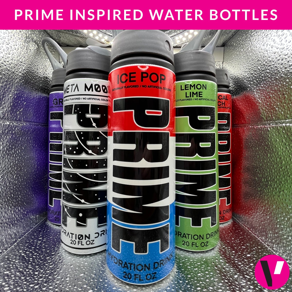 PRIME, 750ml Aluminium Water Drinks Bottle Logan Paul KSI Reusable High  Quality Hydration Energy All Flavours 