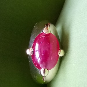Ruby Ring 585 Gold rose