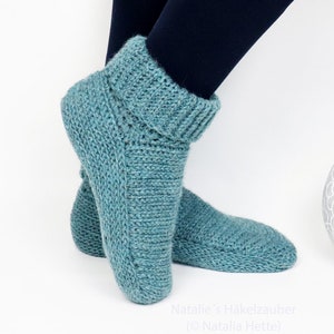 Calzini caldi da casa EN/DE "Calm" (taglia 35-46, effetto maglia)