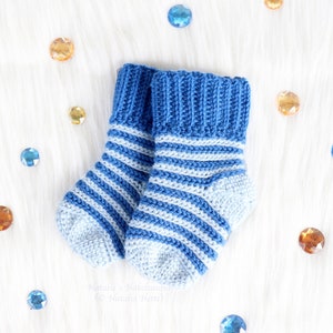 EN/DE Baby & child socks in knitted look (size 0 M.- 4 y.)