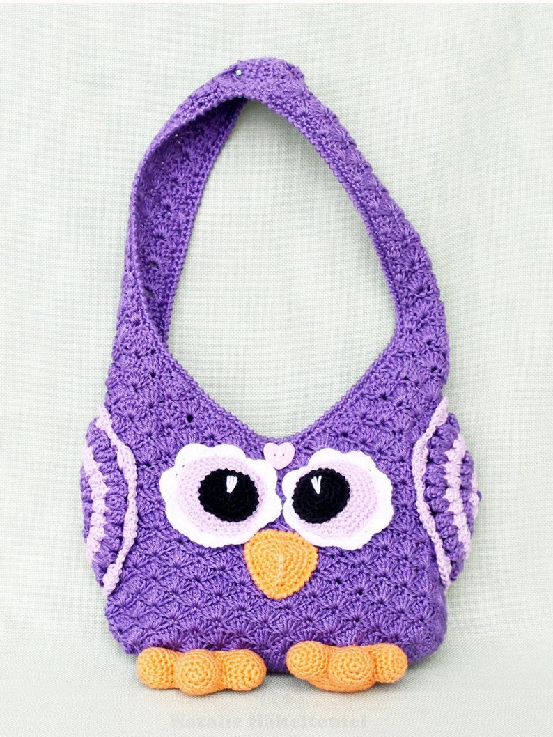 EN/DE Children's bags Owl, 25 cm width x 30 cm height image 7