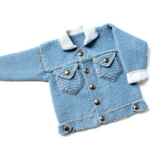 EN/DE Baby and children's jacket "Jeans" Size: 0 m. - 3 y.