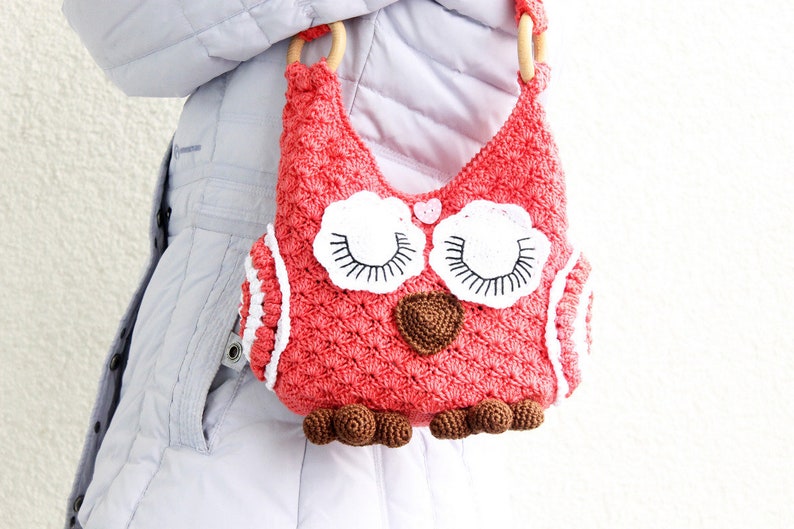 EN/DE Children's bags Owl, 25 cm width x 30 cm height image 5