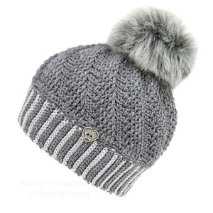 EN/DE Beanie &quot;Henri&quot;, all sizes, Relief pattern