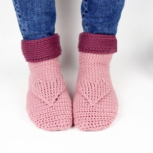 EN/DE Home socks with the heart (size 34-43)