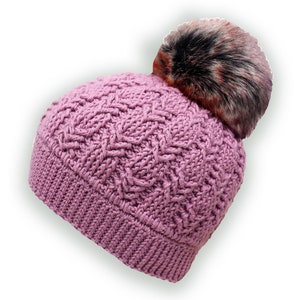 DE/Winter hat "Shanti", all sizes, cable pattern