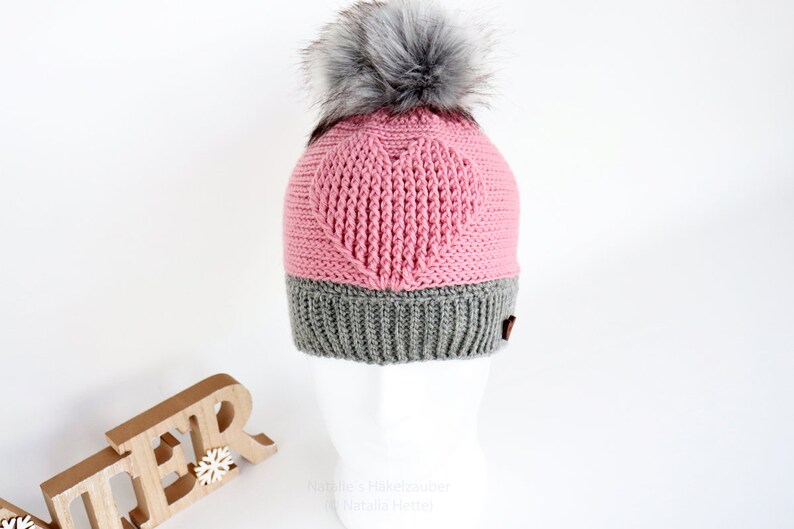 alle Gr., stricklook M\u00fctze mit dem Herz