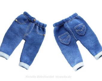 PDF-Häkelanleitung Jeanshose in Strickoptik