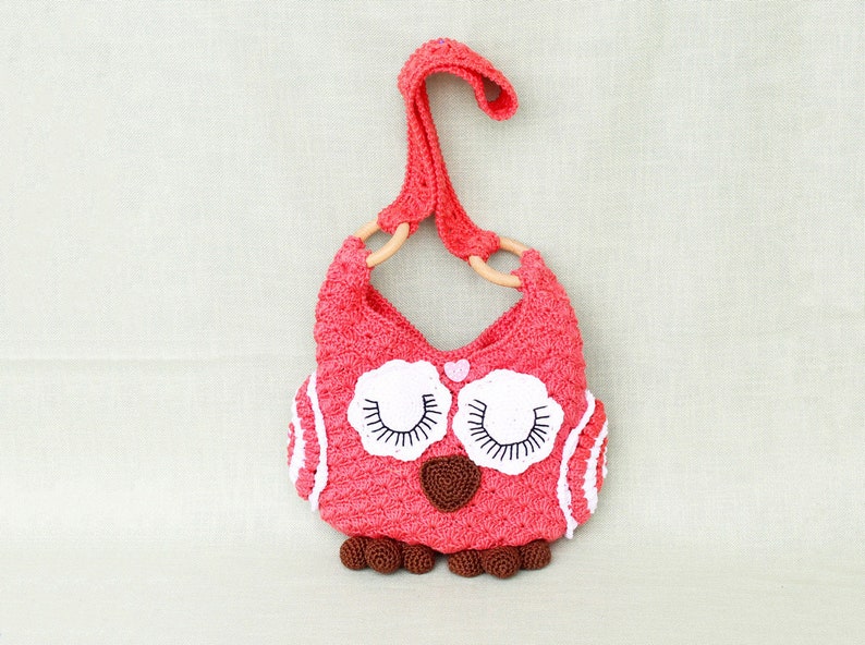 EN/DE Children's bags Owl, 25 cm width x 30 cm height image 4