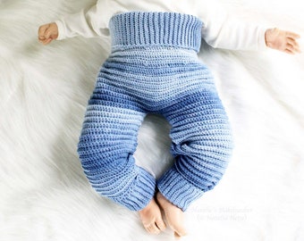 EN/DE Trousers for babies/toddlers "Lagoon", size 0 m. - 4 y.