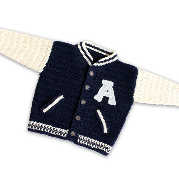 EN/DE Baby and children jacket "College" Size: 3 m. – 7 y.