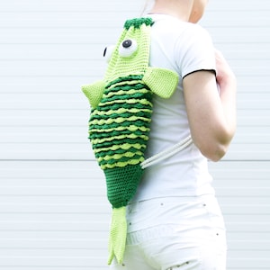 EN/DE Rucksack "Big Fisch" Erw./Kinder