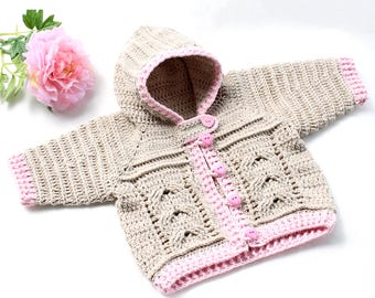 FR/DE Veste bébé et enfant &quot;Zöpfchen&quot;, taille 56-116
