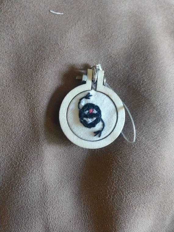 Dwarf in the Flask Embroidered Charm Etsy