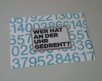 Postkarte „Uhr gedreht“ - UG13