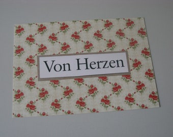 Postkarte „Von Herzen“ - VH32