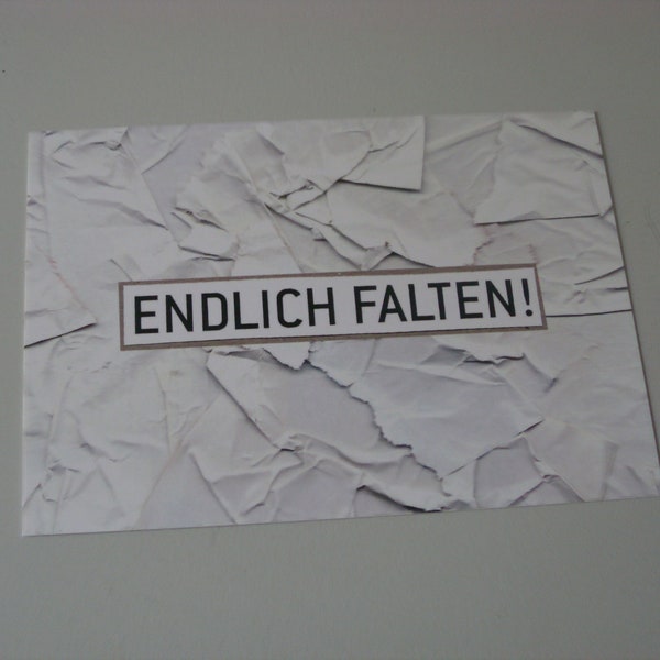 Postkarte „Falten“ - F77