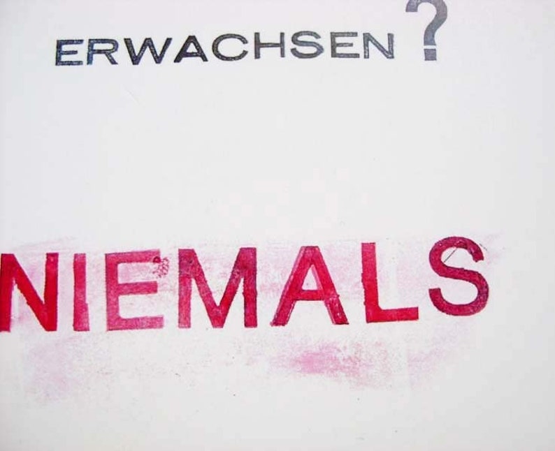 Postkarte Niemals N05 Bild 2