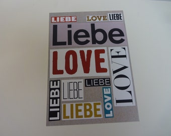 Postkarte „Liebe/Love“ - LL14