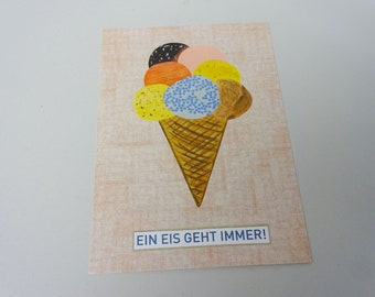 Postkarte „Ein Eis geht immer“ - EE19