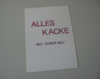 Postkarte „Alles kacke“ - AK66