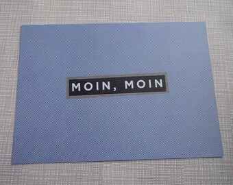 Postkarte  "Moin Moin" A6 - !!!100% RECYCLINGPAPIER!!! MM 24