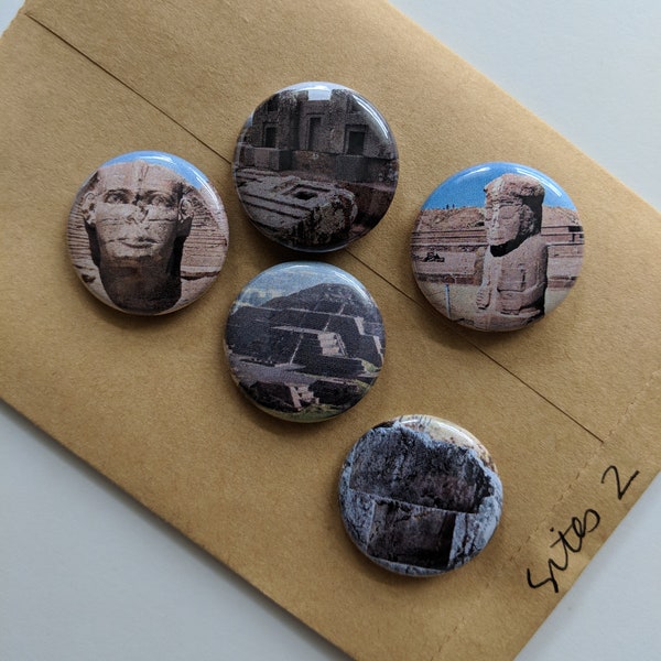 5 Ancient Visitation Site 1" Buttons/Badges/Pins (no. 2)