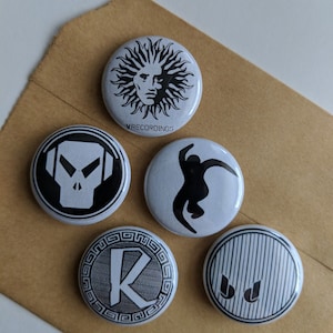 5 Drum & Bass/Jungle Label 1&quot; Buttons/Badges/Pins