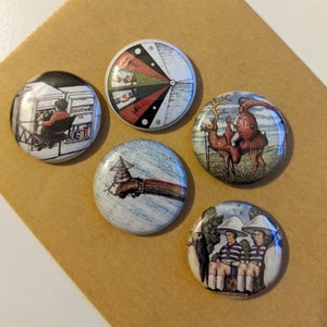 5 Codex Seraphinianus 1" Buttons/Badges/Pins (No. 4)
