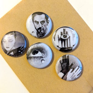 5 Man Ray 1&quot; lButtons/Badges/Pins