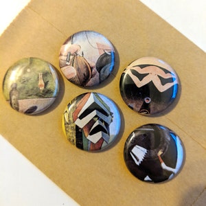5 Max Ernst 1&quot; lButtons/Badges/Pins