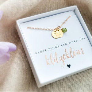 Initialenkette • Geschenk zur Geburt• Geschenk für Mutter • Danke  • Halskette • personalisierte Kette • Valentinstag • Muttertag