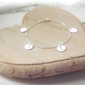 Initialenarmband • Hochzeit • Familienarmband • Geschenk Geburt • Mama • personalisiertes Armband • Geschenk für Sie • Armband Mama • Gravur