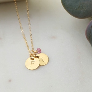 Initialenkette • Trauzeugin • Hochzeit • Geschenk für Mutter • Danke  • Braut • Halskette • personalisierte Kette • Valentinstag • Muttertag